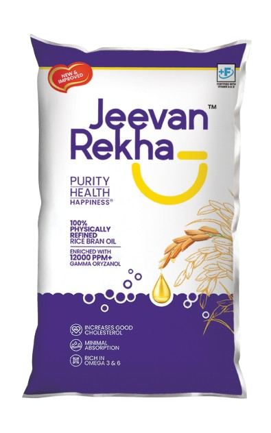 Jeevan Rekha Rice Bran Oil Pouch